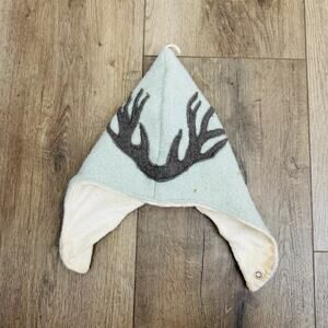 Kinder Bonnet Blue Elk Outline Infants One Size